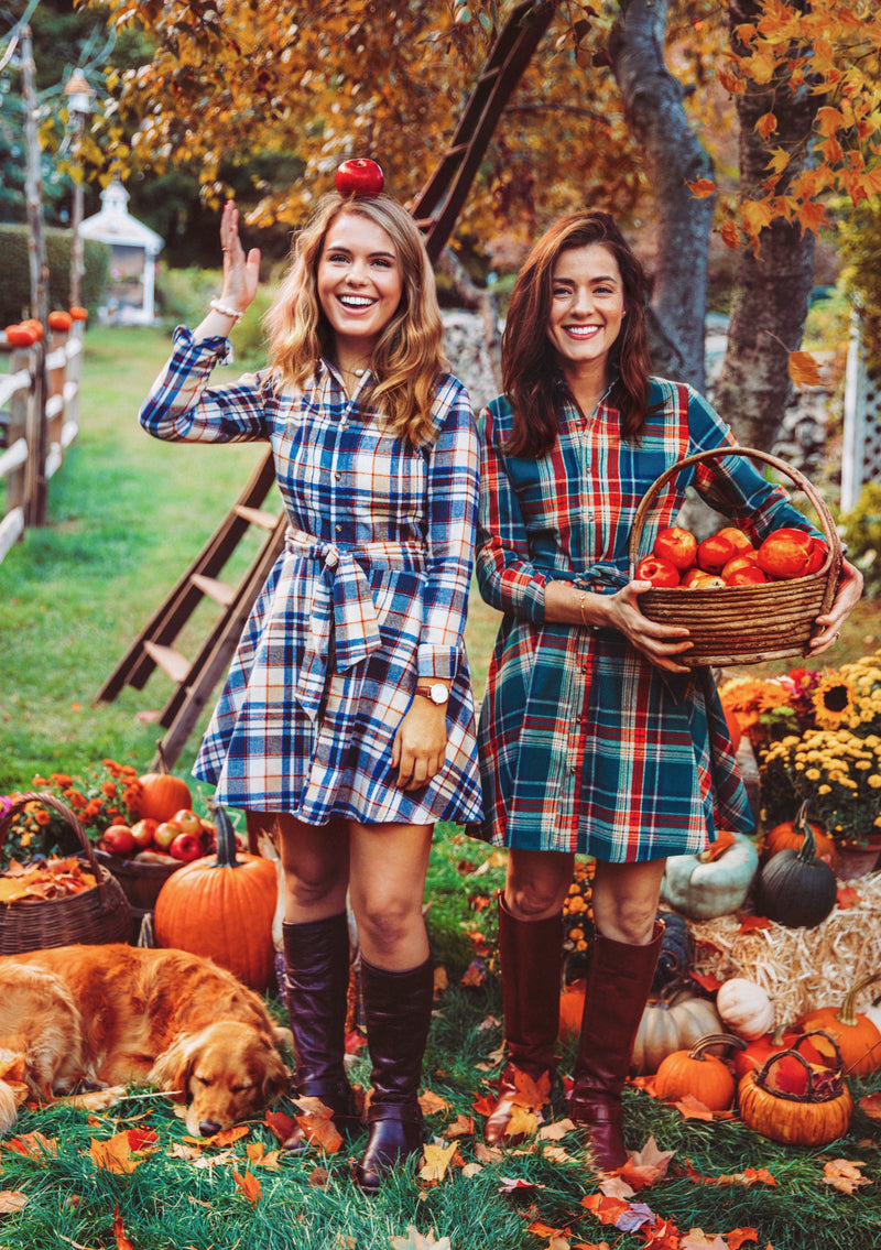 Acorn Harvest Flannel Dress