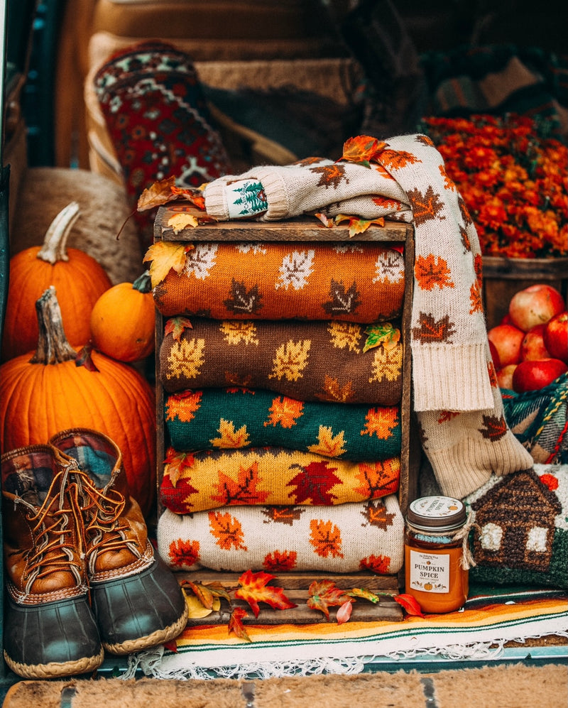 The Big Cozy Fall Leaf Sweater Kiel James Patrick