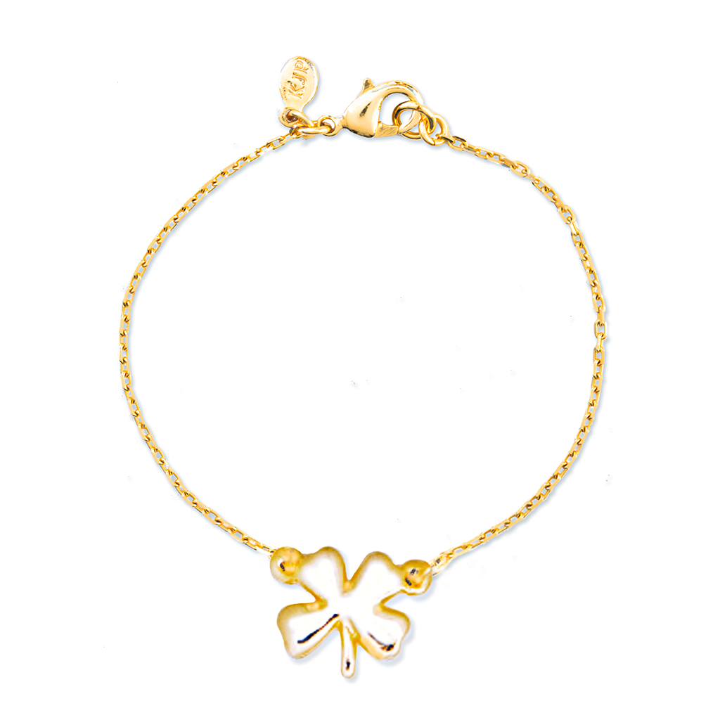 Gold Four Leaf Clover Bracelet