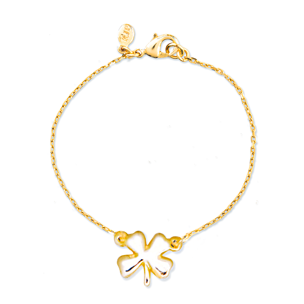 Clover Leaf Bracelet by Exclusive Green / Gold