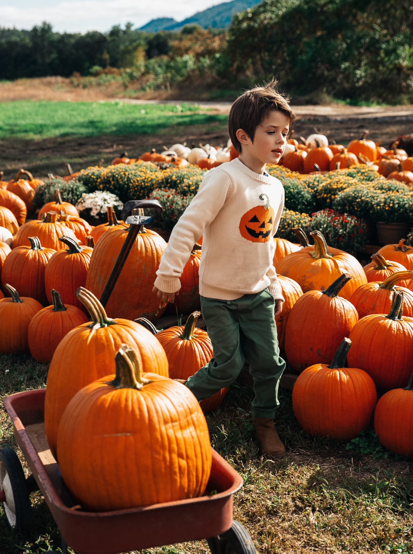 The Jack-O-Lantern Kid's Sweater