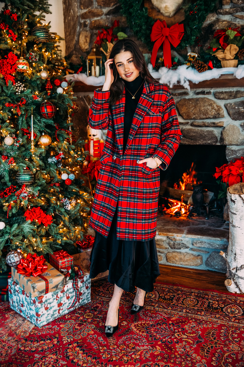 Plaid christmas jacket best sale