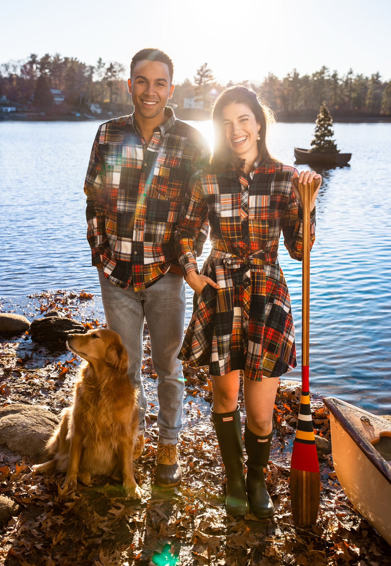 Holiday Patchwork Flannel Shirt - Men's