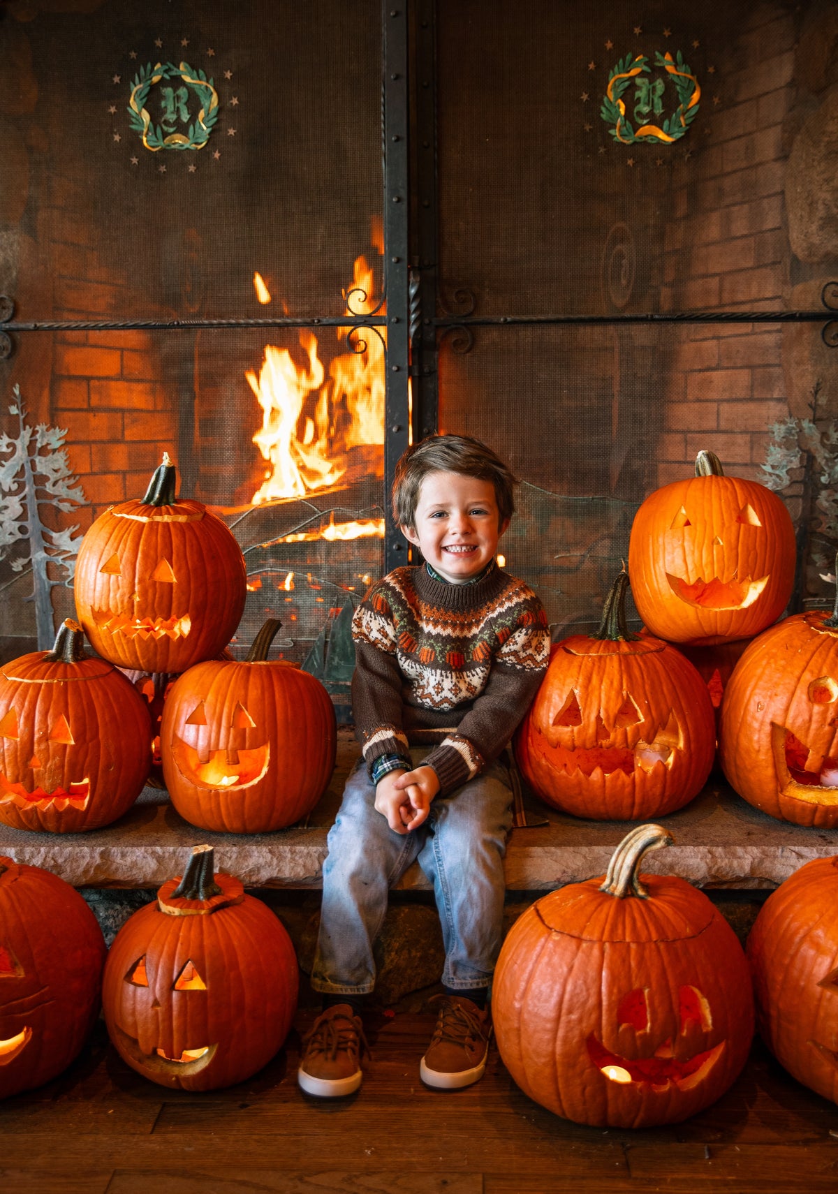 Cozy Pumpkin Sweater - Kids