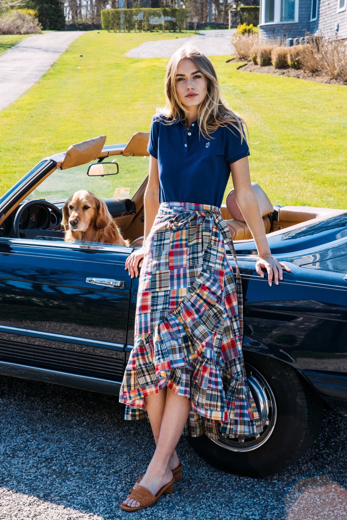 Jacqueline Patchwork Madras Skirt