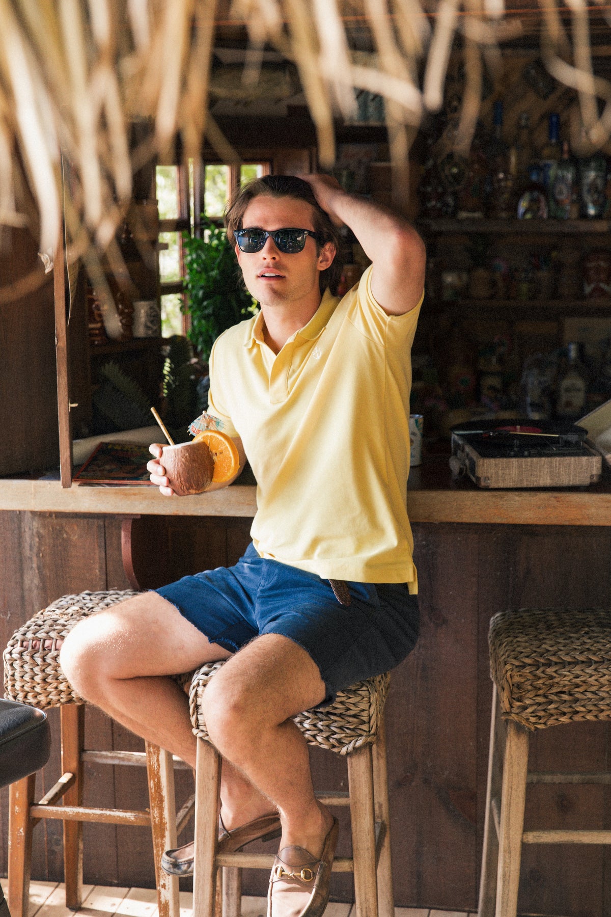 Watch Hill 1983 Pique Polo Shirt in Yellow