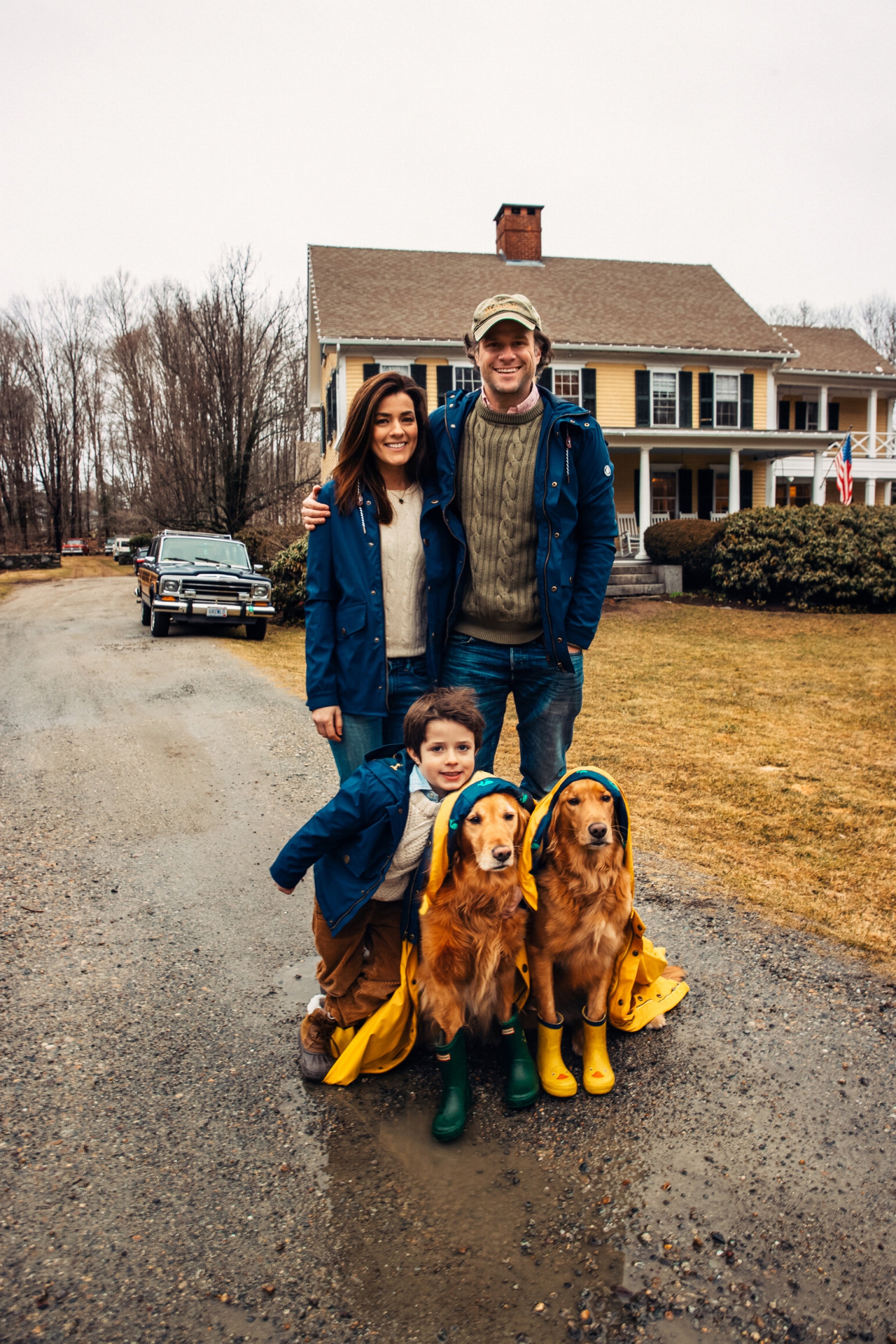 Old Salt Raincoat in Navy - Kids