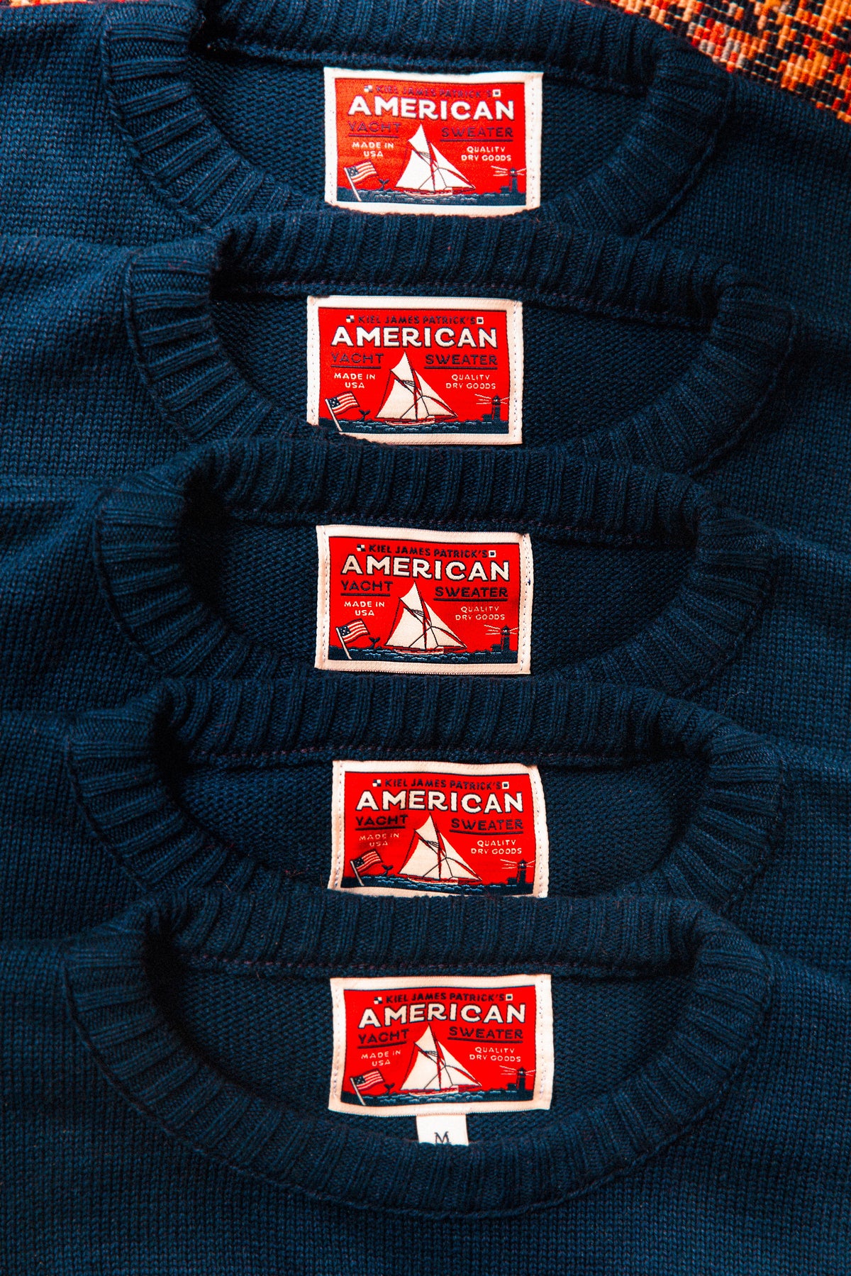 American Yacht Flag Sweater in Navy