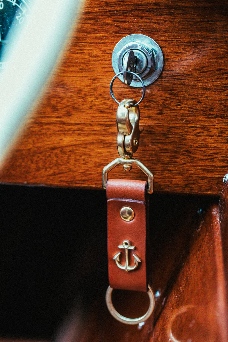 Keys to Adventure - Brass - Kiel James Patrick Anchor Bracelet Made in the USA