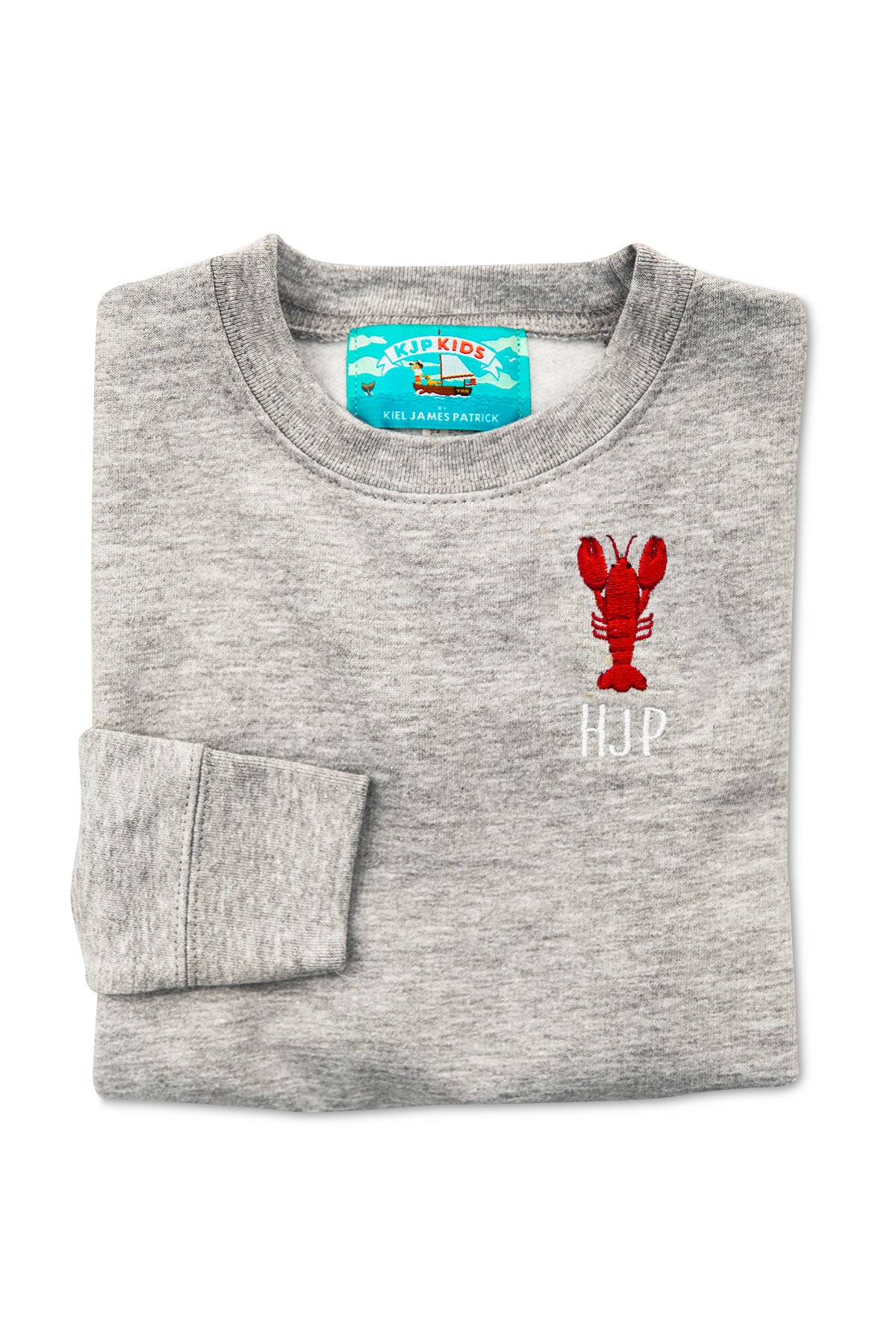 Seaclaw Merry Kids Embroidered Monogram Sweatshirt