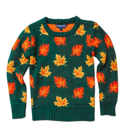 The Big Cozy Leaf Sweater - Kids