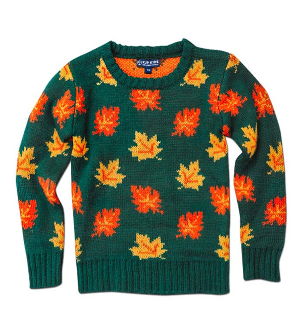 The Big Cozy Leaf Sweater - Kids
