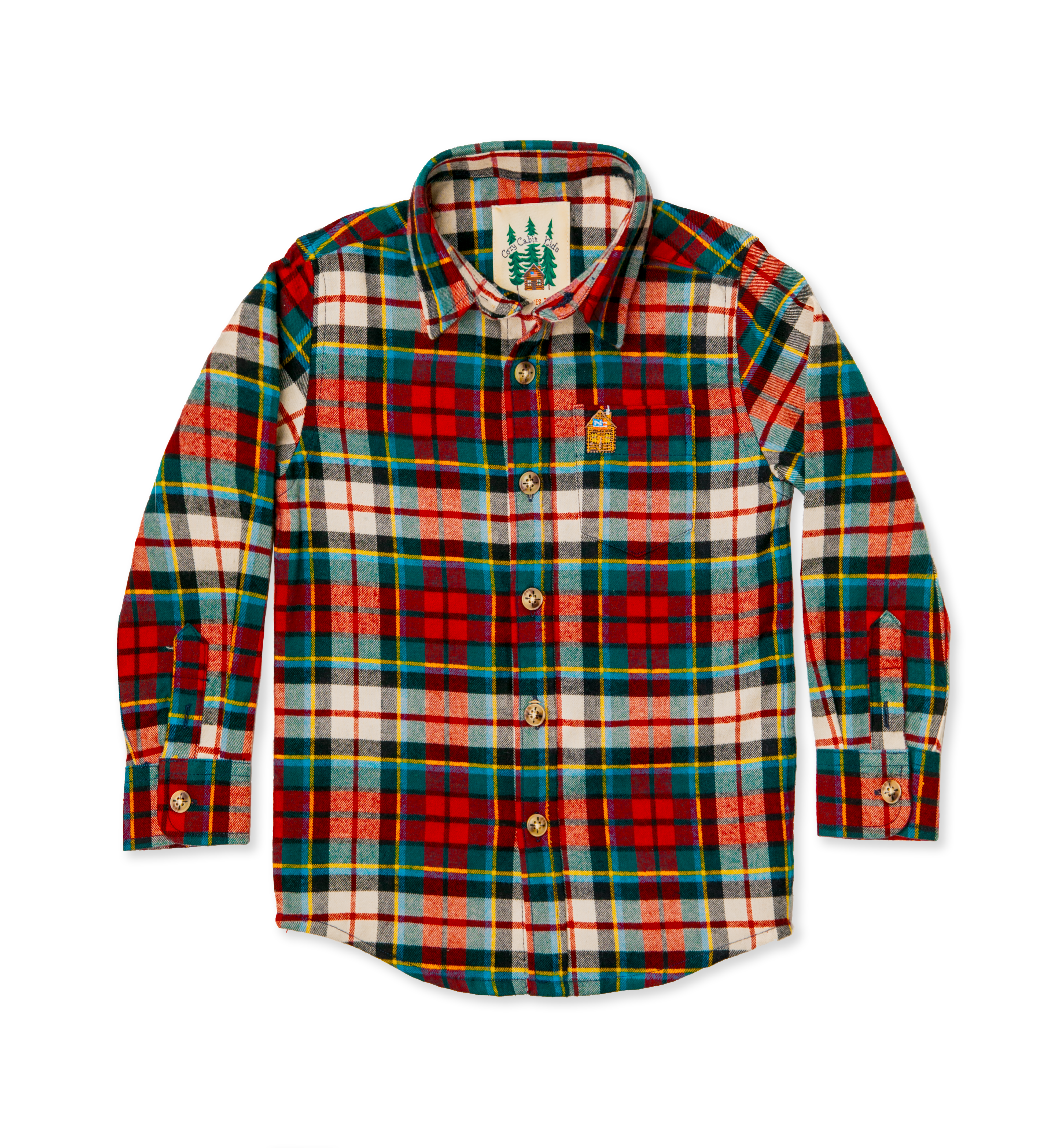Home for the Holidays Kids Flannel Shirt