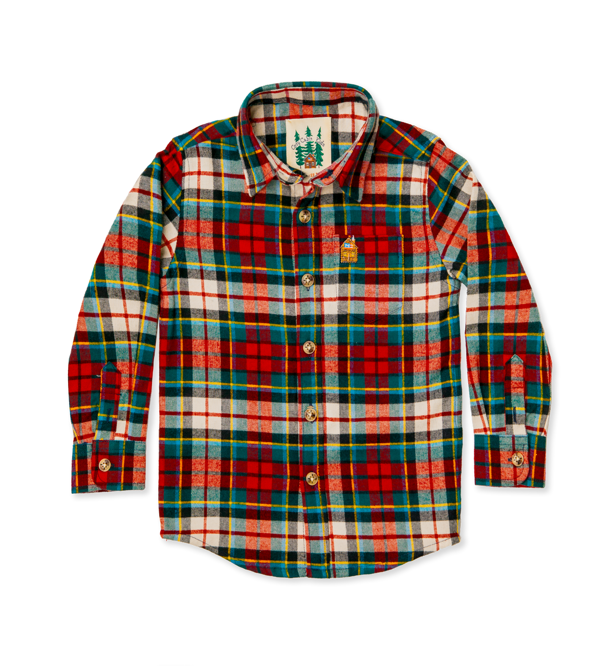 Home for the Holidays Kids Flannel Shirt
