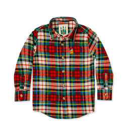 Home for the Holidays Kids Flannel Shirt