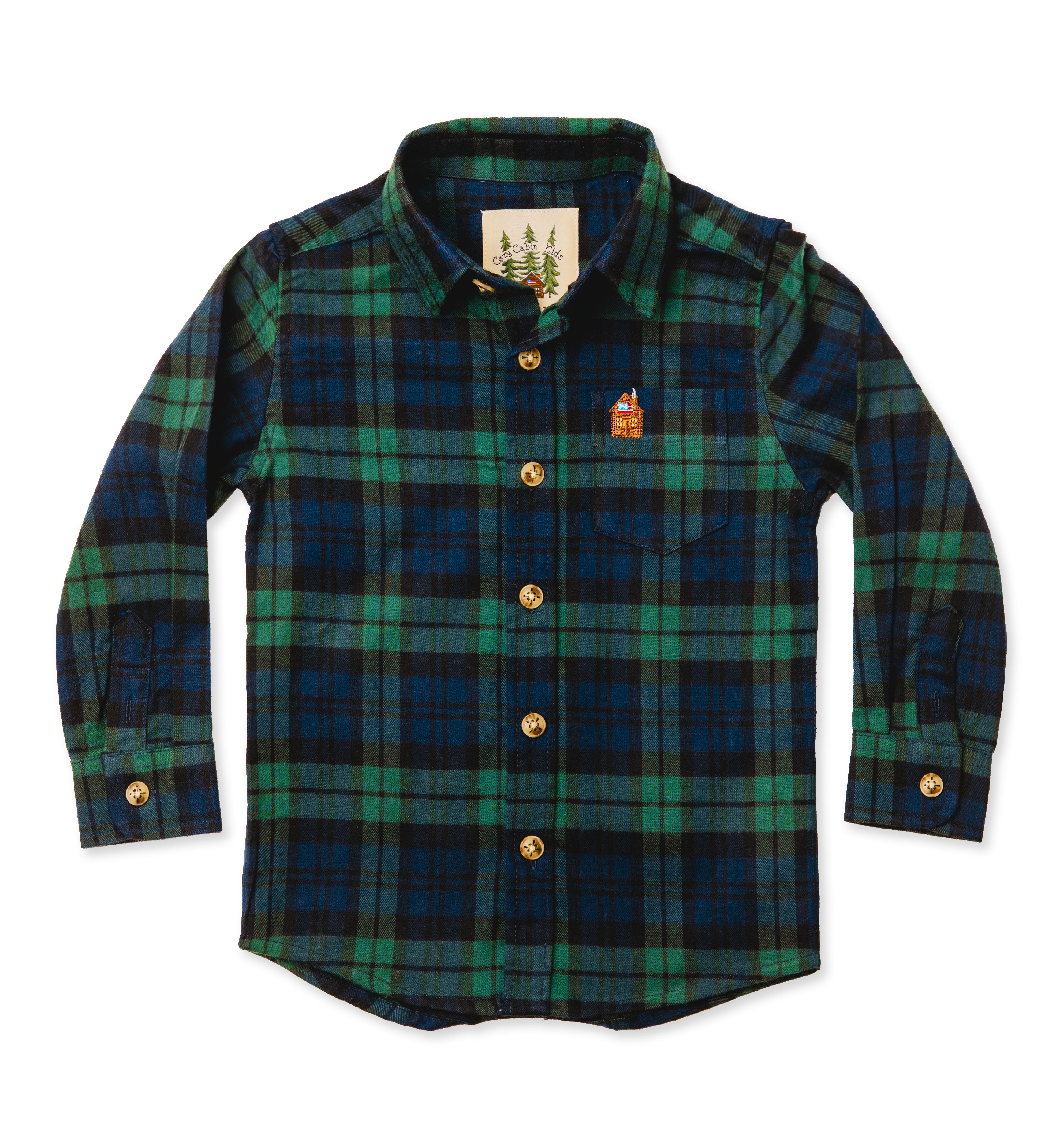 Under the Mistletoe Kids Flannel Shirt