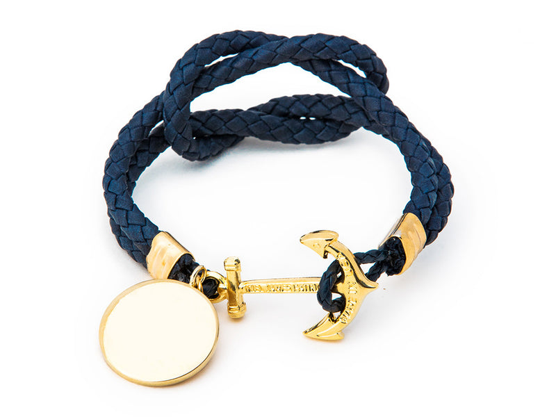 Vintage Anchor Bracelet Men Bronze Punk Bracelet Gift For Him Double Safety Rope  Bracelet | SHEIN ASIA