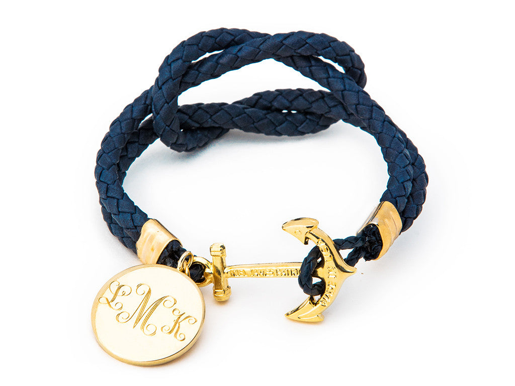 Lake Minnetonka Mom-o-gram - Kiel James Patrick Anchor Bracelet Made in the USA