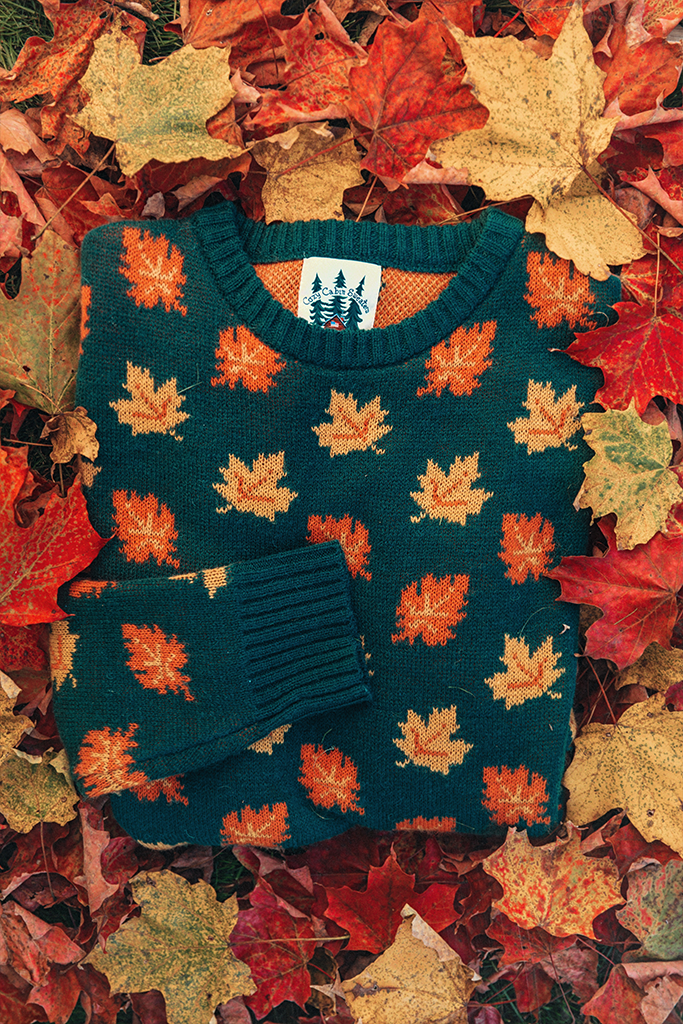 The Big Cozy Fall Leaf Sweater
