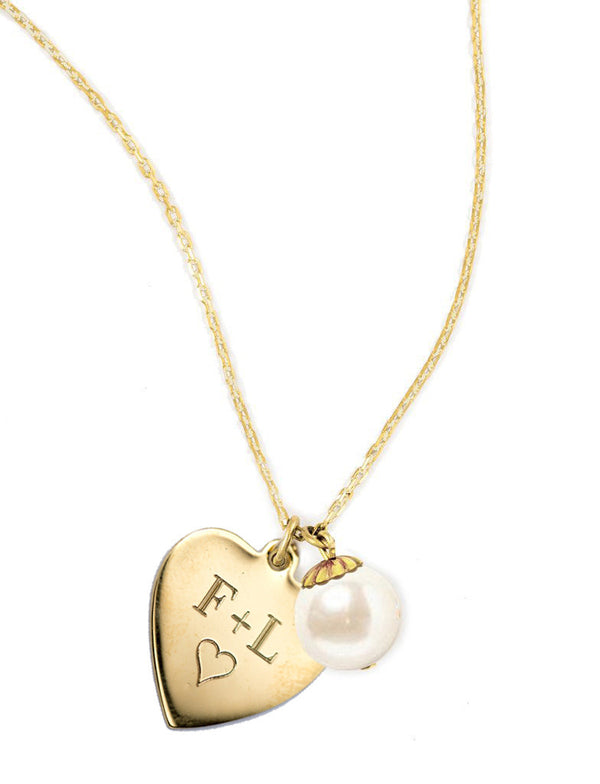 I Heart Pearls Gold - Kiel James Patrick Anchor Bracelet Made in the USA