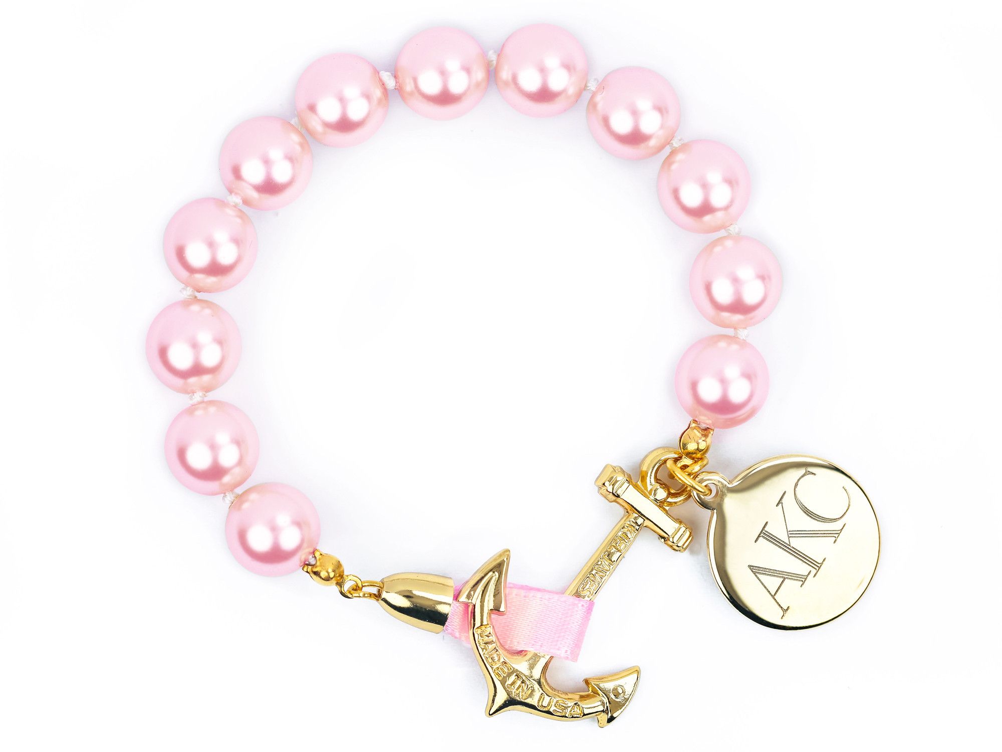 Pink Oyster Engravable Mother's Day Bracelet