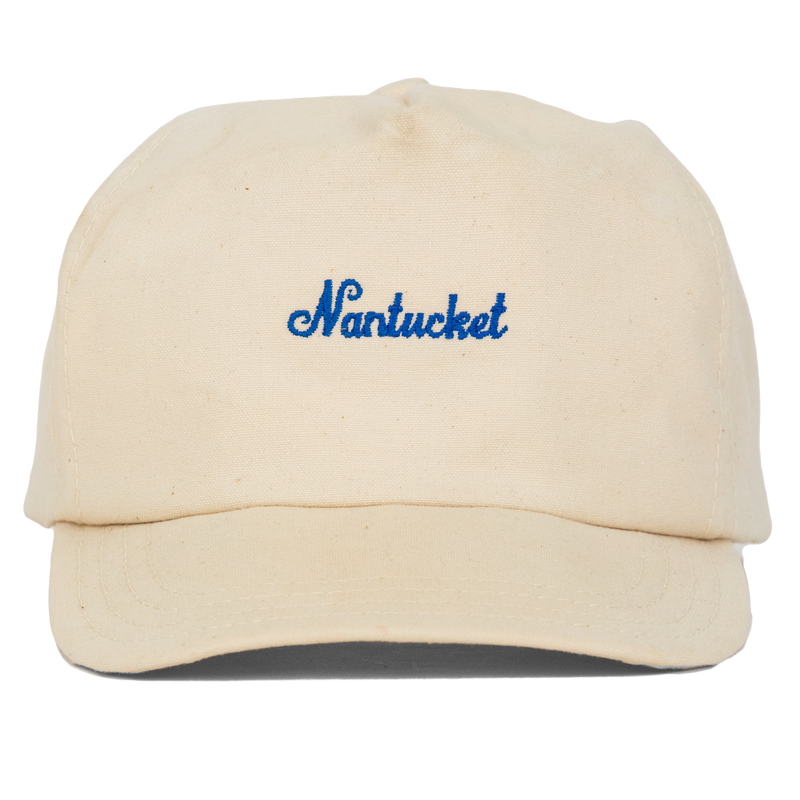 Vintage Nantucket Embroidered Cream Hat Kiel James Patrick