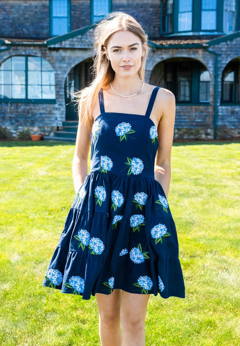 KJP Women's Blue Hydrangea Ruffle Dress Kiel James Patrick KJP Women's Blue Hydrangea Ruffle Dress Kiel James Patrick
