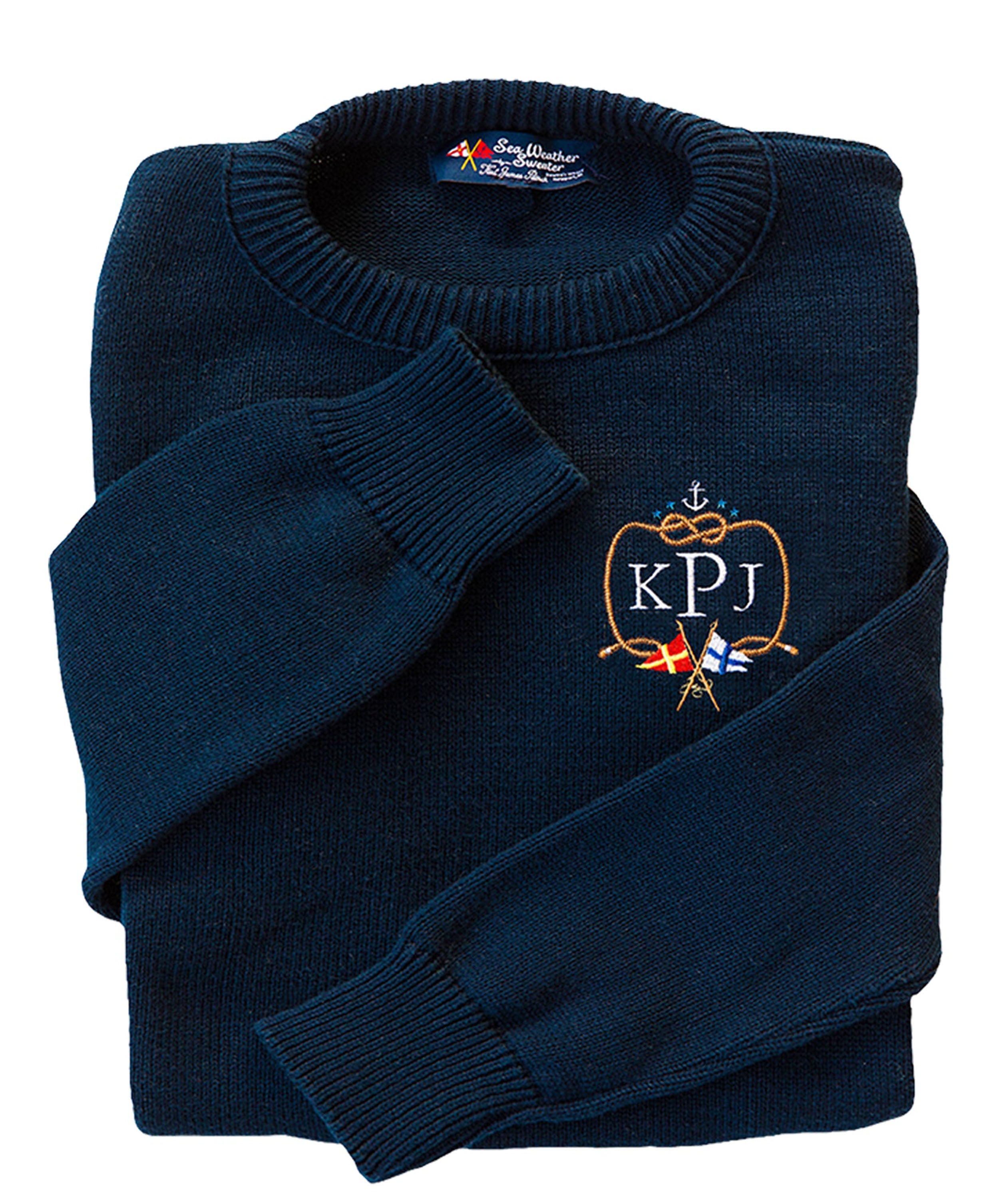 American Yacht Club Embroidered Monogram Sweater - Men's