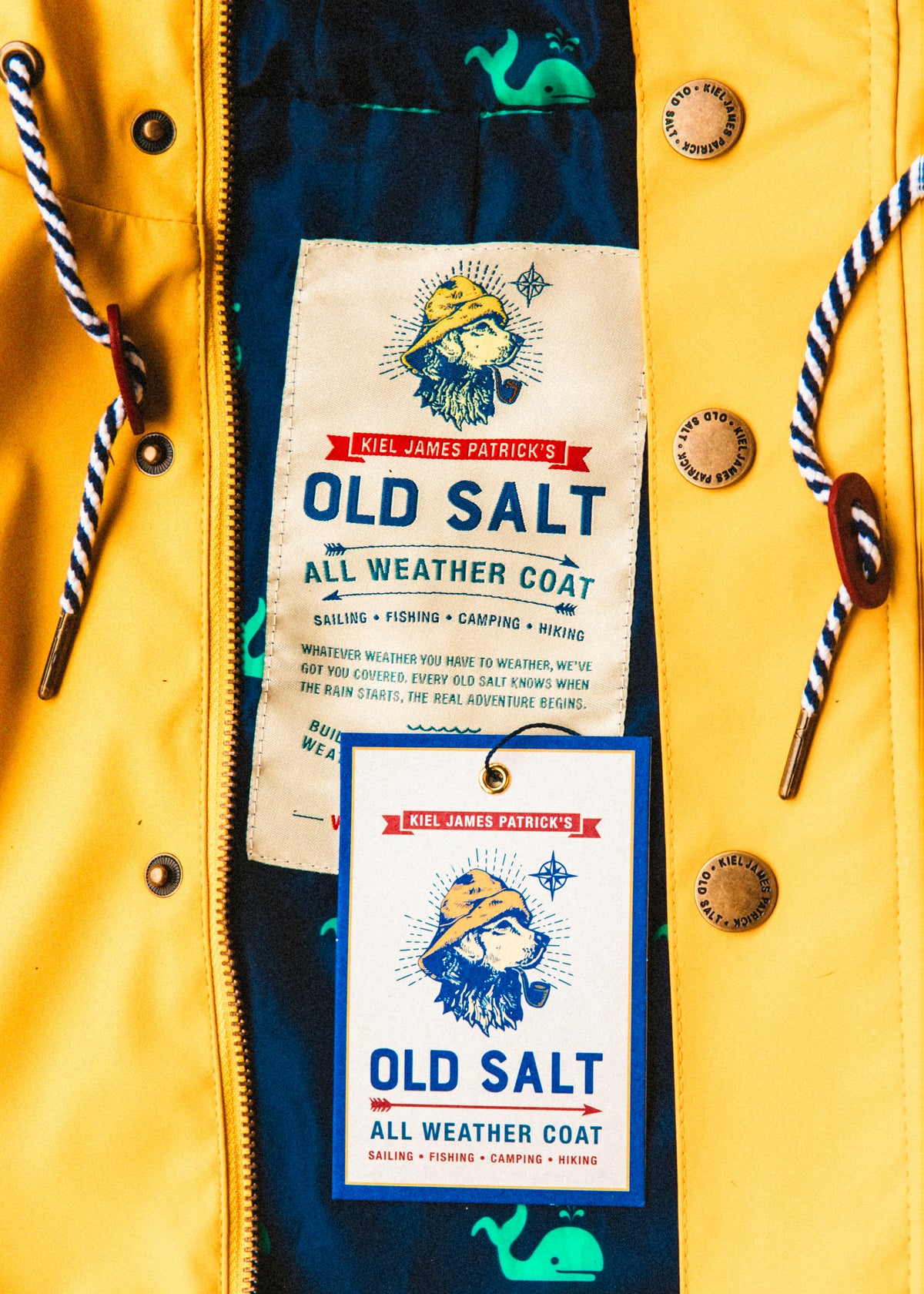 Old Salt Raincoat in Yellow - Women's