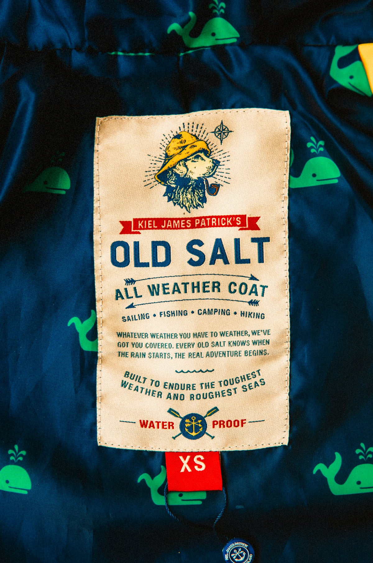 Old Salt Raincoat in Yellow - Men's