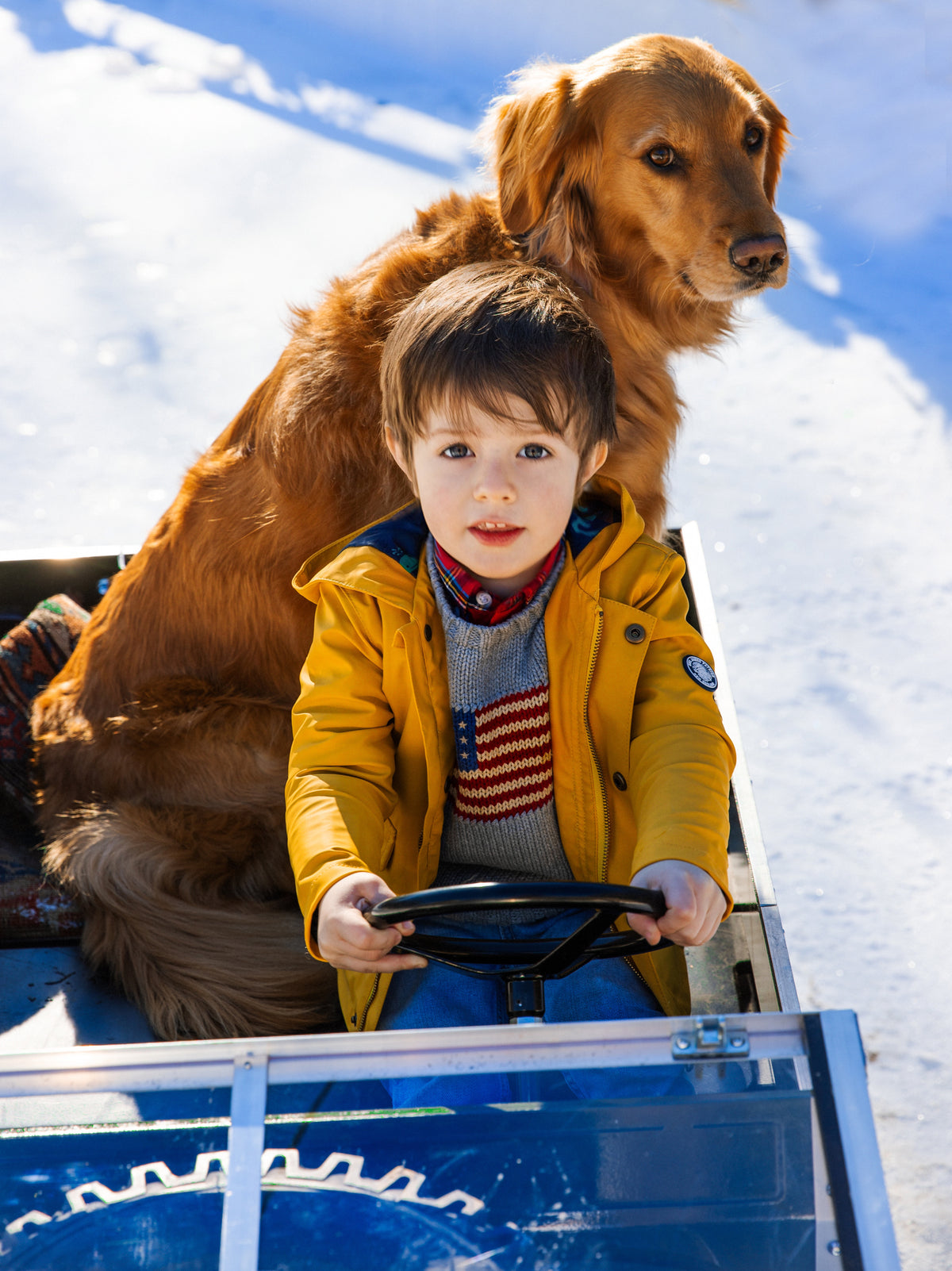 Old Salt Raincoat in Yellow - Kids
