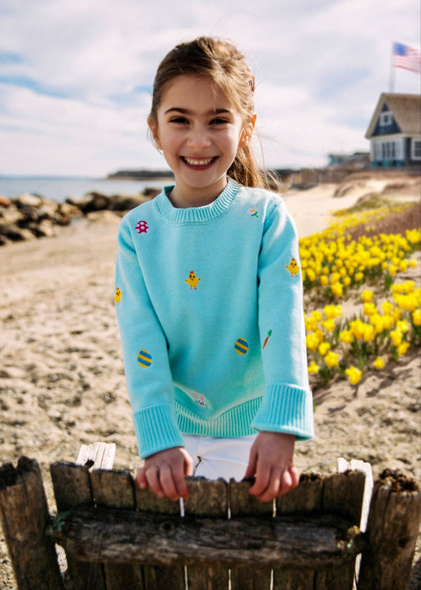 Hoppy Spring Kids Sweater