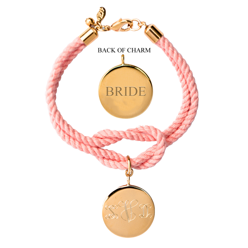 Palm Beach Knot Monogram Wedding Bracelet