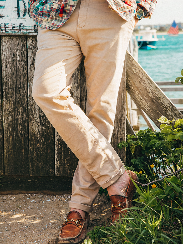 New England Chinos in Tan