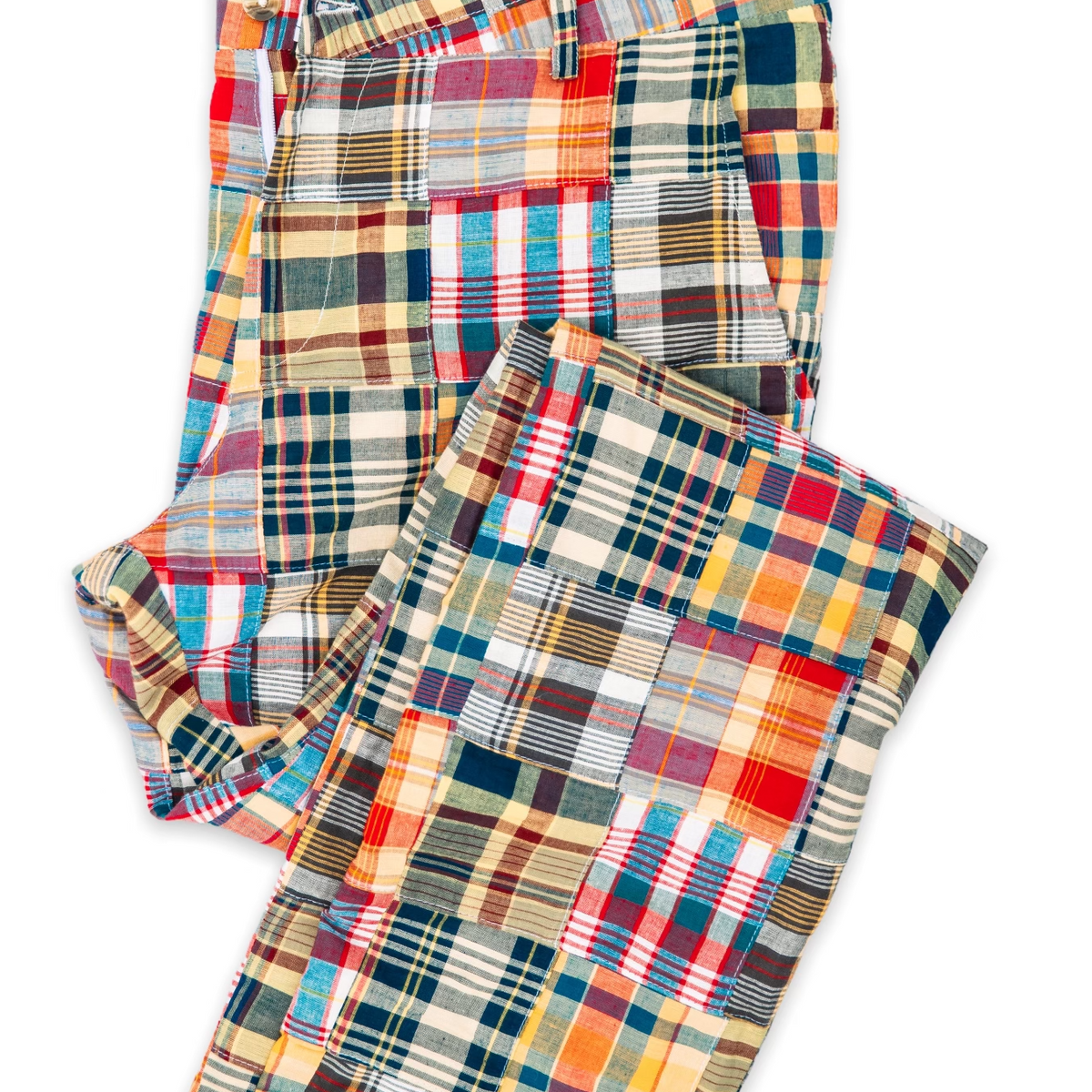KJP Men's Hyannis Patchwork Madras Pants