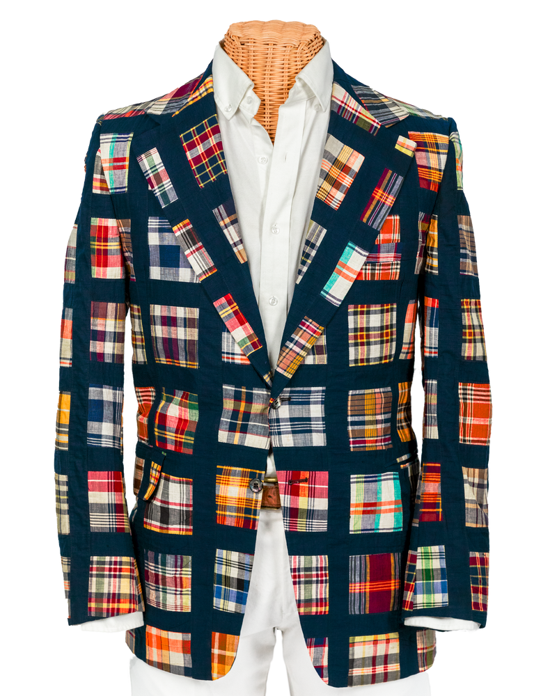 Mens madras 2025 sport coat