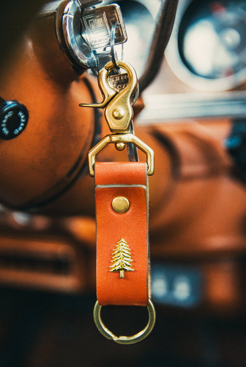 New England Pine Keychain