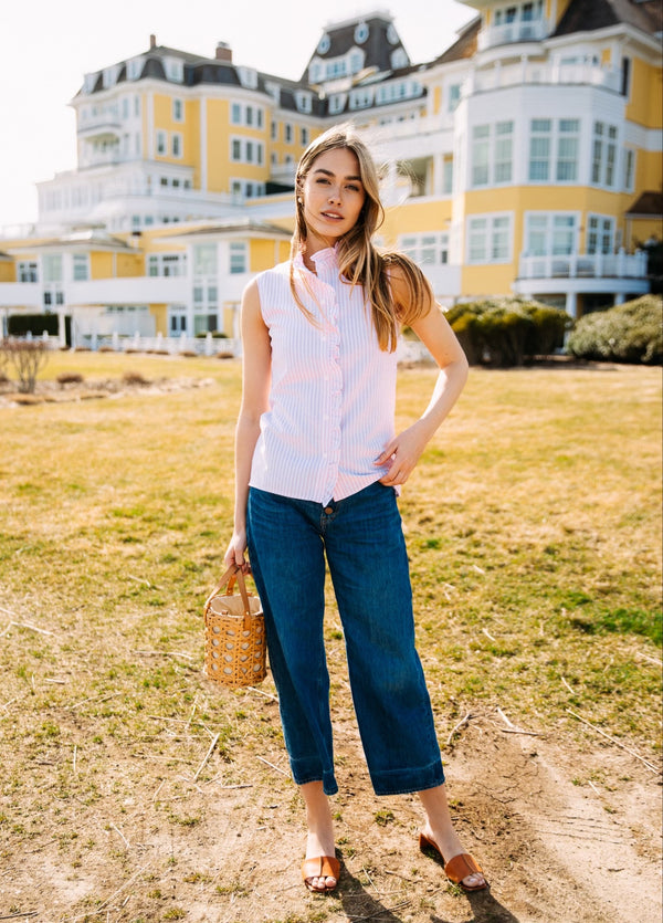 Pink Sands Ruffle Shirt