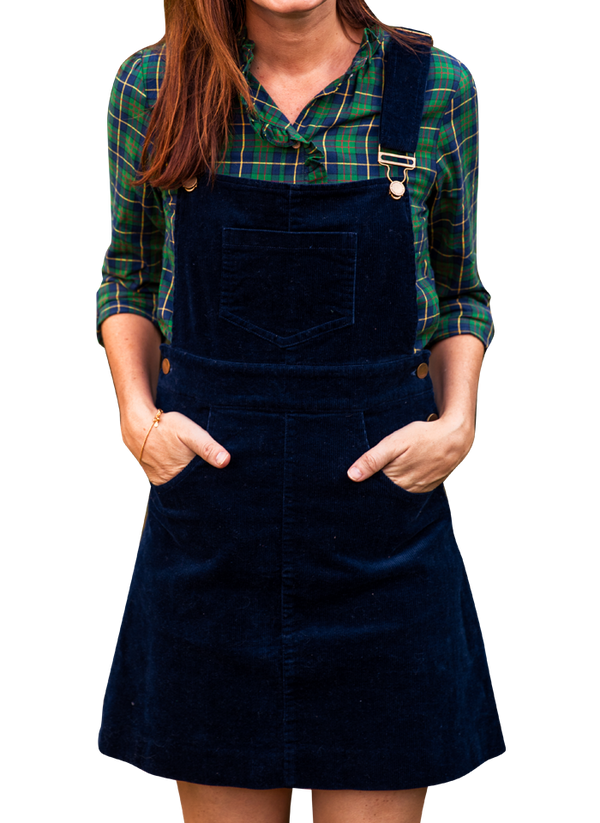 October Night Corduroy Jumper Dress