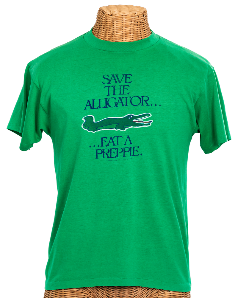 Vintage: Save the Alligator 1981 Green Tee