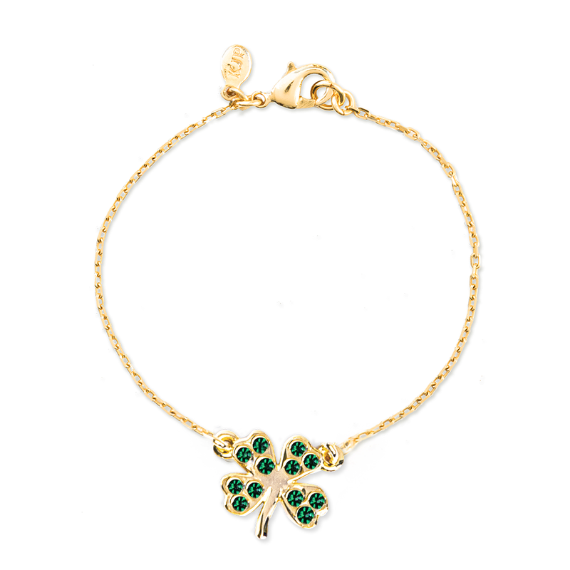 The Crystal Four Leaf Clover Bracelet