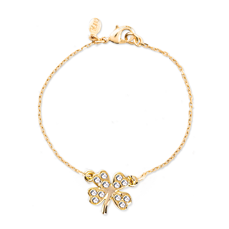 The Crystal Four Leaf Clover Bracelet