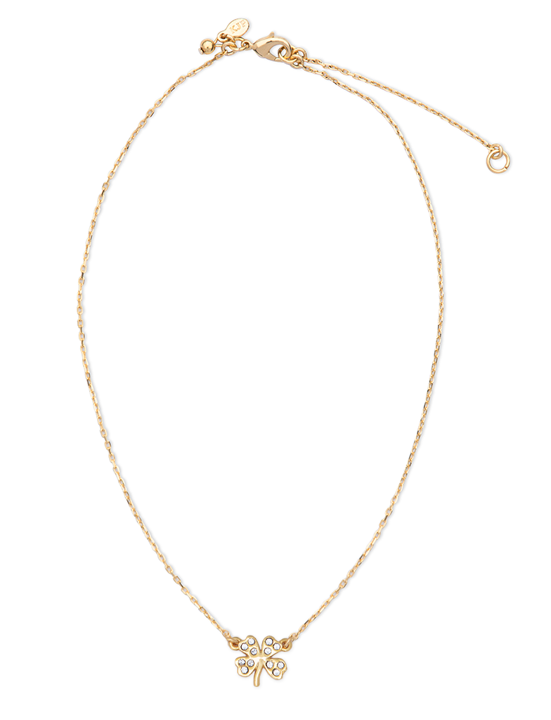 Crystal Four Leaf Clover Necklace