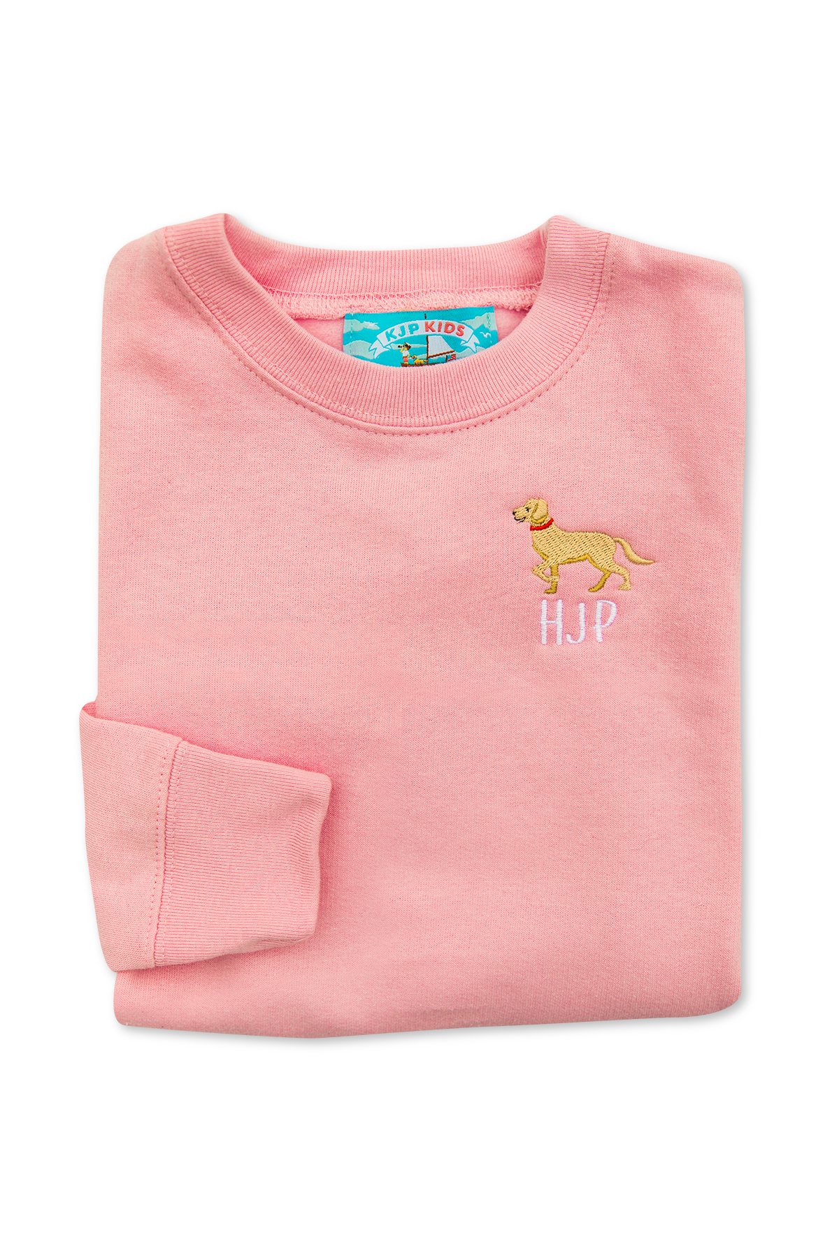 Nantucket Golden Kids Embroidered Monogram Sweatshirt