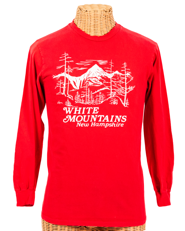 Vintage: White Mountains New Hampshire Long Sleeve Tee