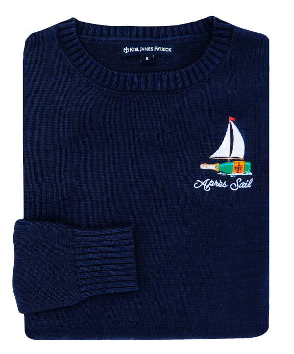 Après Sail Embroidered Monogram Sweater - Men's