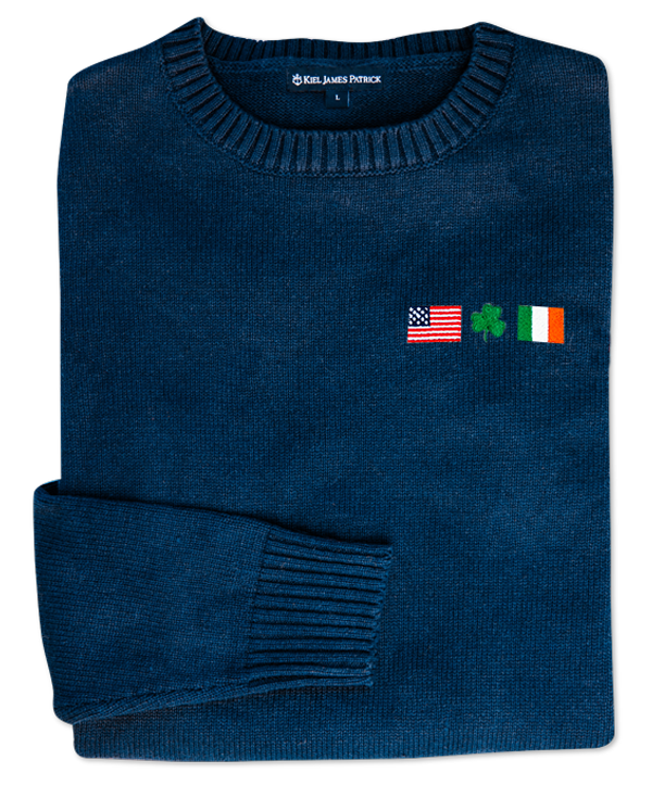 Irish American Embroidered Sweater - Women's