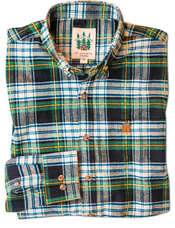 Green Mountain View Flannel Shirt - Men's