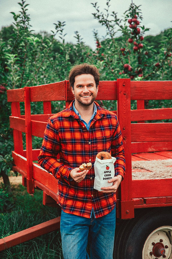 Apple Cider Donuts Mens Flannel Shirt - Kiel James Patrick 