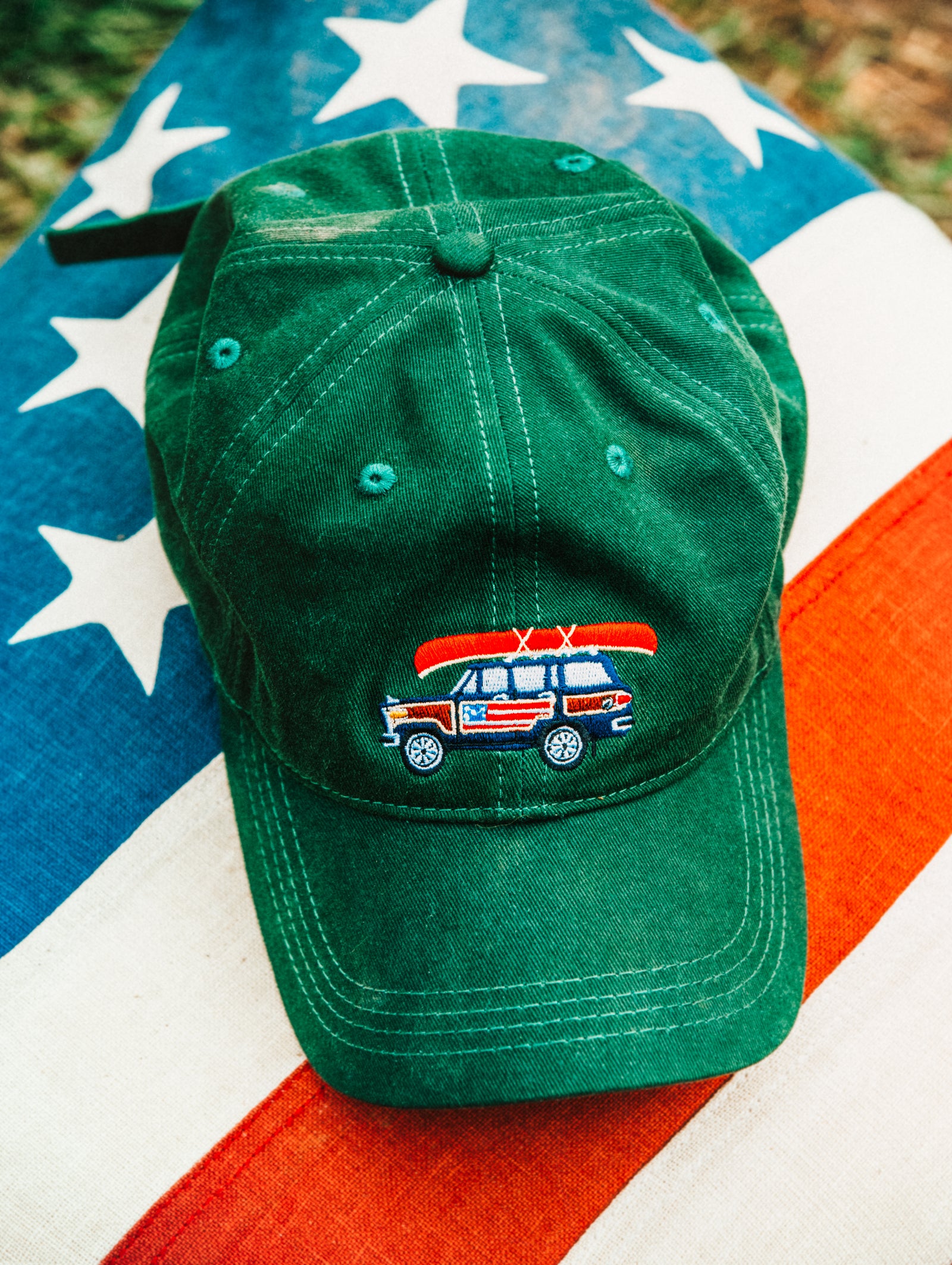 KJP Grand Adventure Embroidered Twill Ball Cap in Green – Kiel